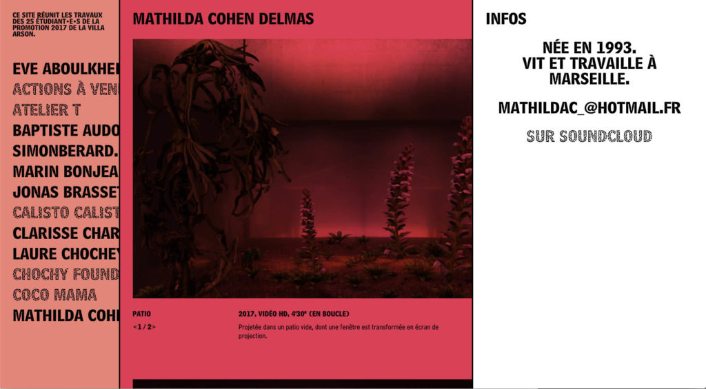Informations artiste